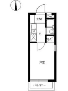 スカイコート白楽第2【3階】の間取り