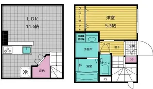 コートヤード表参道【1階】の間取り