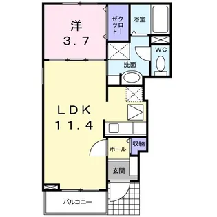 メゾン・ド・プレリー見川 A【1階】の間取り