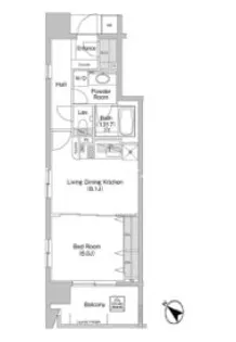 コンフォリア神田神保町【5階】の間取り