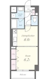 グランスカイ【6階】の間取り