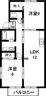 愛知県江南市飛高町泉【アパート】の間取り