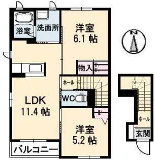 テミス・II【2階】の間取り