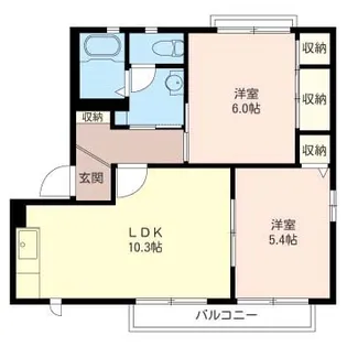 ボナールハイツ【2階】の間取り