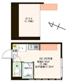 MIHOテラス妙蓮寺【2階】の間取り