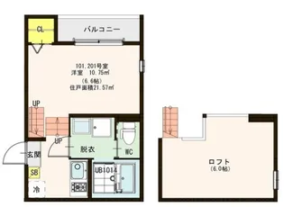 ハーモニーテラス東照宮III【1階】の間取り