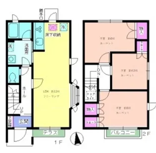 東京都世田谷区若林5【一戸建】の間取り