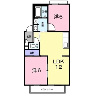 ロイヤル21【2階】の間取り