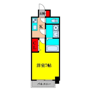 大阪府大阪市東淀川区東淡路5【マンション】の間取り