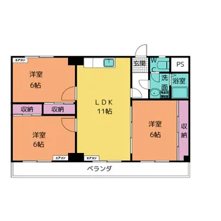 サリテールモリ【7階】の間取り