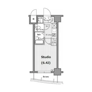 グランド・ガーラ五反田【11階】の間取り