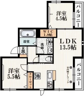 フェリス経堂【3階】の間取り