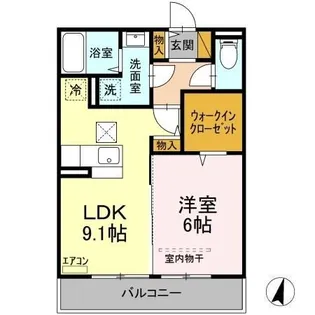 D-room住吉【1階】の間取り