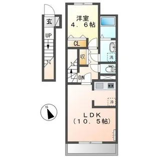 メゾンド・オウサム【2階】の間取り