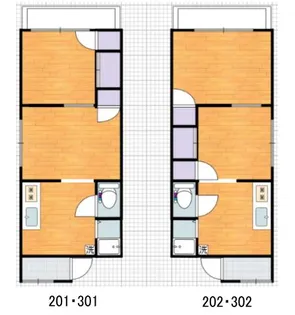 オルフェーヴルモモ【2階】の間取り