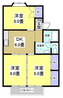 カーサグランデ【2階】の間取り