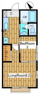 グランデみどりの【1階】の間取り