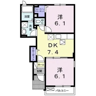 グレイスフル【1階】の間取り