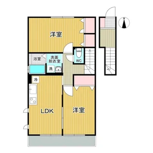 ハイムレトア鹿島【2階】の間取り