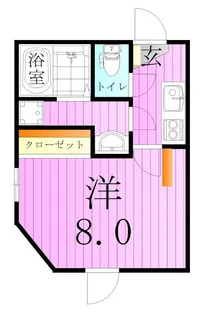 ピークヴィレ青井【1階】の間取り