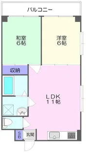 ドミール清水【1階】の間取り