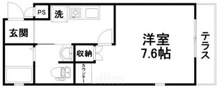 ファーストレジデンス北野【1階】の間取り