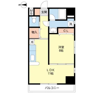 ボン・シャンセ武蔵小杉【3階】の間取り