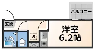 HESTA近大前【2階】の間取り