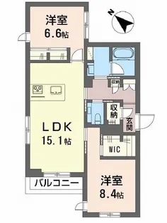 セルディーナ・ノネット【2階】の間取り