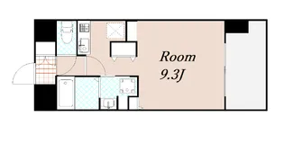 エス キュート梅田中崎町【3階】の間取り