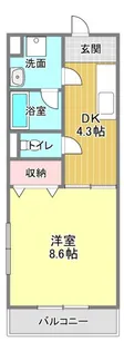リヴェール【1階】の間取り