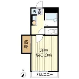 パラスト百合ヶ丘【1階】の間取り