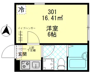 ザ・ハウス羽田【3階】の間取り