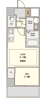 Ms’palazzO HATKOBE【3階】の間取り