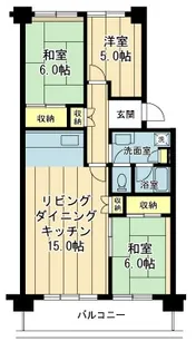 入船中央エステート14号棟【2階】の間取り
