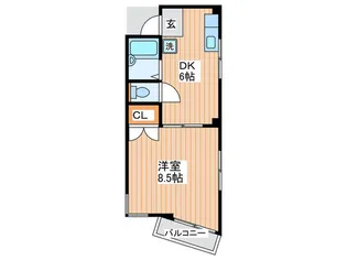 F タニヤマ【3階】の間取り