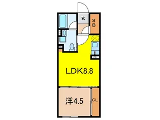 GENOVIA池袋【3階】の間取り