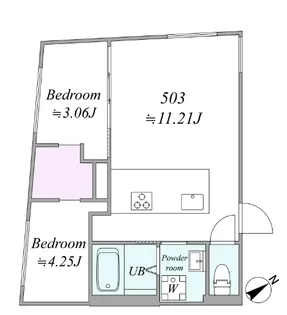trias513【5階】の間取り