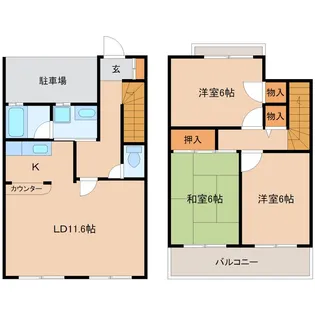 レジデンス光和114【1階】の間取り