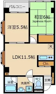 ハイム山広【2階】の間取り