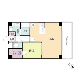 KDXレジデンス天神東II【9階】の間取り