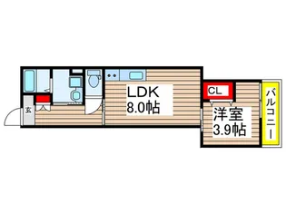 ペルル穴川【3階】の間取り