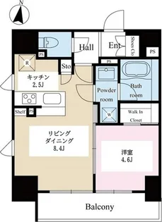 テラス文京本郷【8階】の間取り
