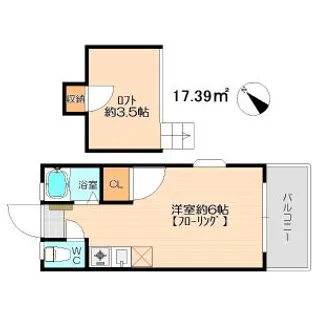 アルファディオ空港南【2階】の間取り
