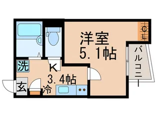 フォレノワール【2階】の間取り
