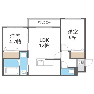 KKルミナス【1階】の間取り
