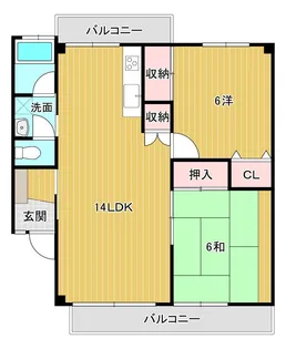 サンファミリア【1階】の間取り