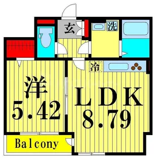 セナリオコート細田III【2階】の間取り