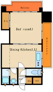 コーポ西明石7【1階】の間取り
