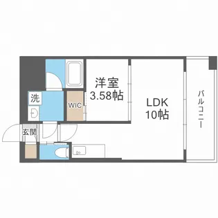 プレジオ弁天町EURO【10階】の間取り